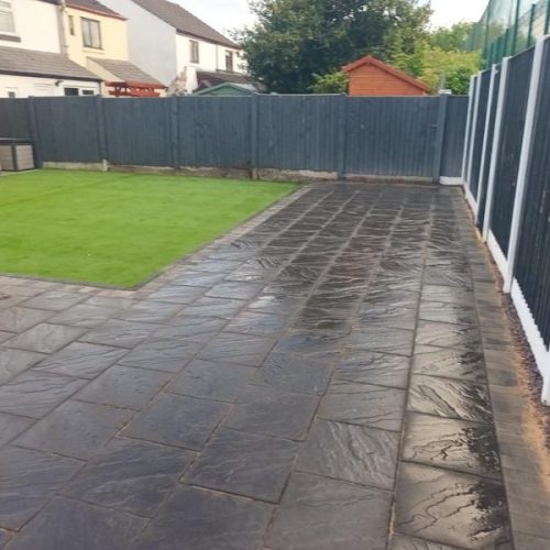 wigan garden renovation artificial grass 02