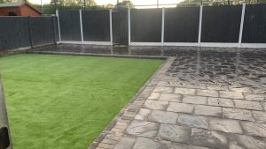 wigan garden renovation artificial grass 04