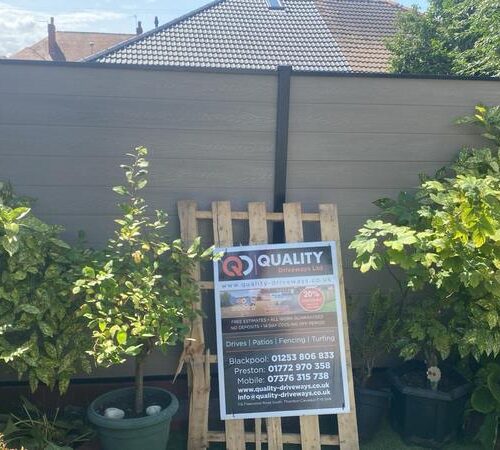 new composite fence installation lytham st annes 05