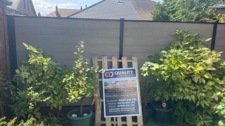 new composite fence installation lytham st annes 05